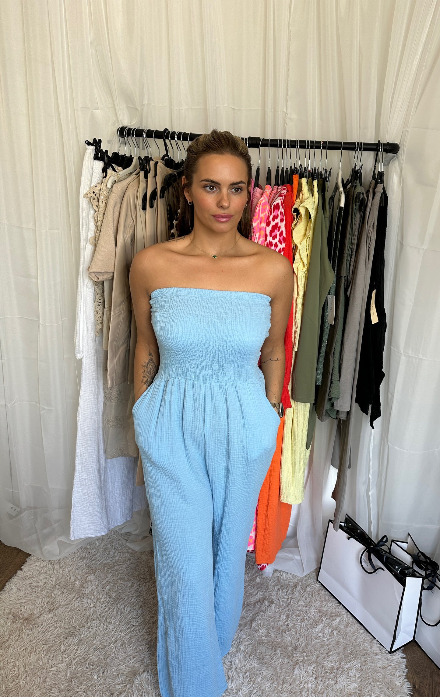 Cheesecloth Barbot Jumpsuits (4 Colours)